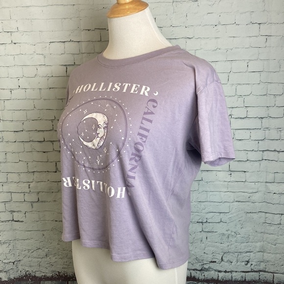 Hollister Women’s Lavender Lunar Moon Graphic Tee T-Shirt Sz M - Picture 11 of 11